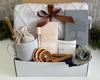 Valentine gift hamper for him, Valentine gift for him, Gift basket thinking of you, Self care gift box for young Men birthday gift basket