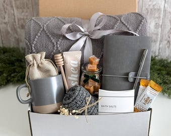 Gift basket for men, Cozy Gift Box for Him, Care Package For Him, Surgery care package for men, Christmas gift baskets for men