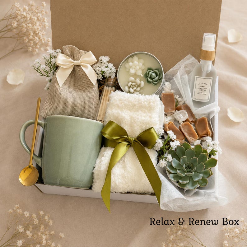 Daughter college care package, Girls college care package, Dorm room care package, Care package college girl, Stress relief care package Relax & Renew Box