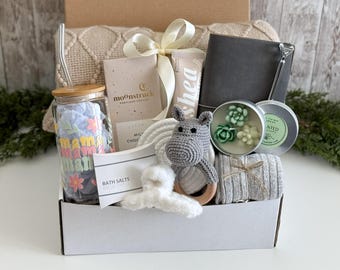 Care package for expecting mom, New parents care basket, New mom gifts postpartum, Welcome gift basket for new first time mom