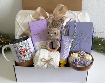 Care package for expecting mom, New parents care basket, New mom gifts postpartum, Welcome gift basket for new first time mom