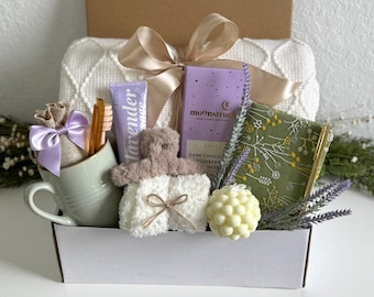 Gift baskets for women, Hug in a Box for Women Gift Set, Hygge Gift Box, Thinking of You, Thank you gift box Gift baskets for women birthday
