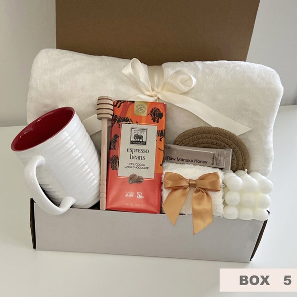Sending a Hug Gift Box, Thinking of You Gift Basket, Birthday Gift, Self Care Gift Basket, Warm and Cozy Thank You Gift Box, Get Well Soon