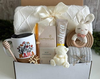 New Mom Gift Box, Pregnancy Gift Basket, Postpartum Care Package, Mom To Be Gift, Expecting Mother Gift Set, First Time Mom Care Basket Set
