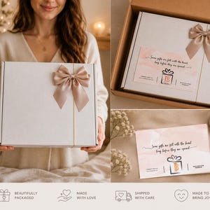 Pregnancy Care Package for Mom to Be, Postpartum Gift Box, New Mom Relaxation Basket, Expecting Mother Gift Set, Pregnancy gift box image 20