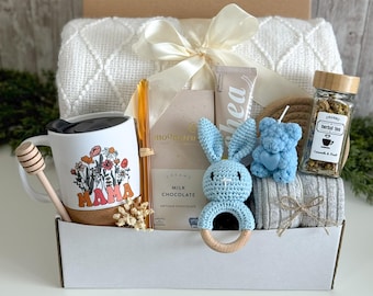 Postpartum care package for new mom, Thoughtful New Parents & Mom Care Package, Baby Shower Gift Box, Expecting mom self-care gift basket