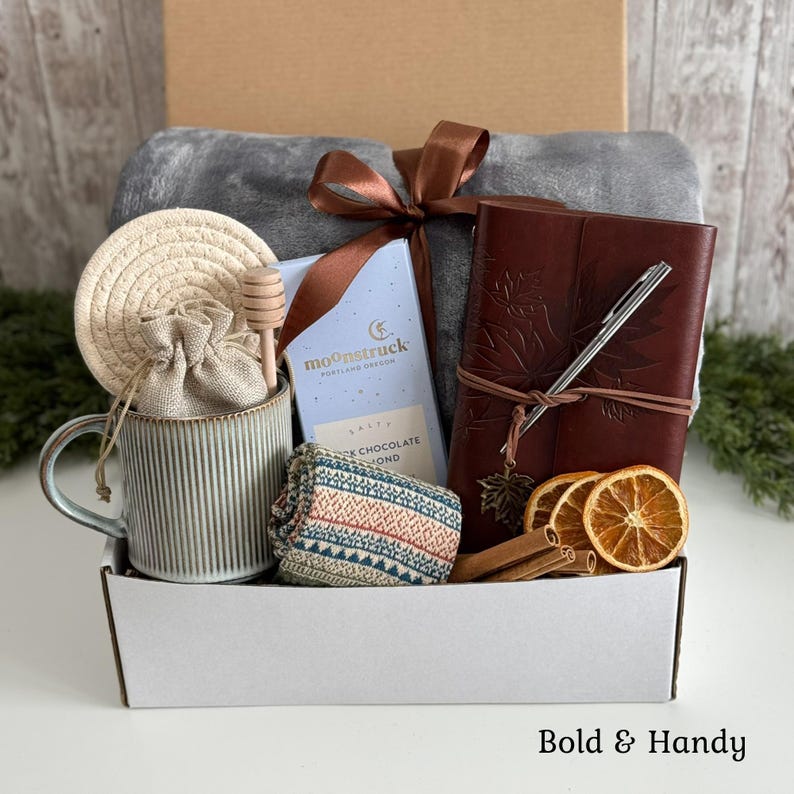 Gift basket for men, Cozy Gift Box for Him, Care Package For Him, Surgery care package for men, Christmas gift baskets for men Bold & Handy