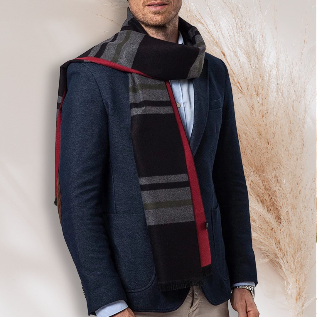 Winter Men Scarf, Personalized Scarf, Birthday Gift for Men ...
