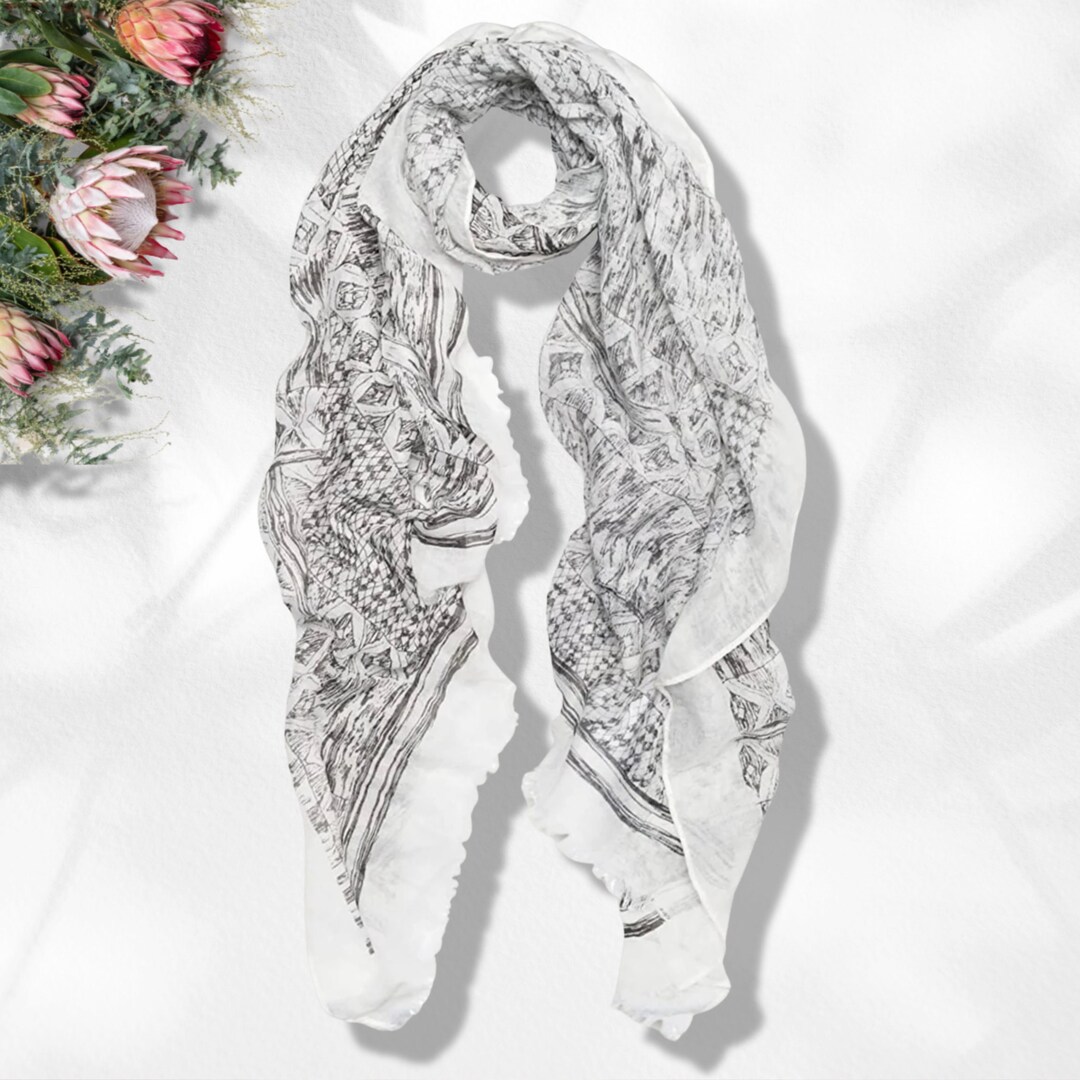 Sciarpa Inverno Donna Leopardata - Finto Cachemire 200x90 Cm, Morbida, Stola Avvolgibile Per Autunno/Inverno - Foto 5