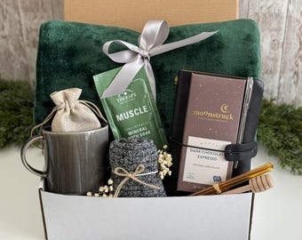 Get well soon care package for him, Surgery care package for men, Thinking of you gifts for him, Bereavement care package for men