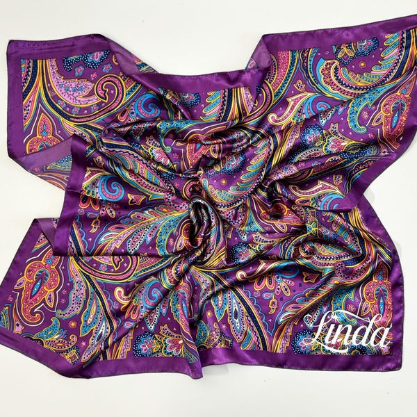 Purple Brand Silk Scarf