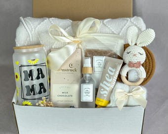 New Mom Gift Box, Pregnancy Gift Basket, Postpartum Care Package, Mom To Be Gift, Expecting Mother Gift Set, First Time Mom Care Basket Set