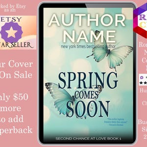 Spring COmes Soonl: romance book cover Indie Authors Budget covers,  romance cover, sweet romance, spring, inspirational