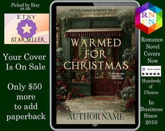 Warmed for Christmas: Holiday romance cover, Christian Christmas book covers, sweet romance book