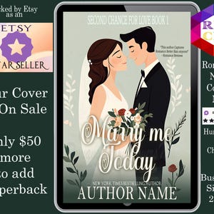 Marry Me Today: romance book cover Indie Authors Budget covers,  romance cover, contemporary covers, wedding married, second chance romance