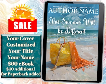 Este verano será diferente: portada de libro prediseñada Un romance dulce y saludable, una reunión de verano, una novela romántica para mujeres, una portada de libro electrónico