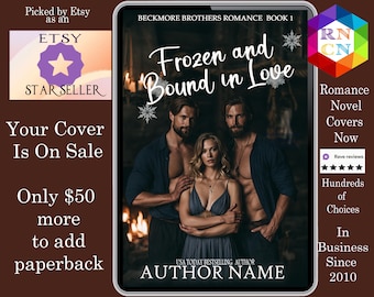 Frozen and Bound in Love Romance Book Cover,  winter,  brothers