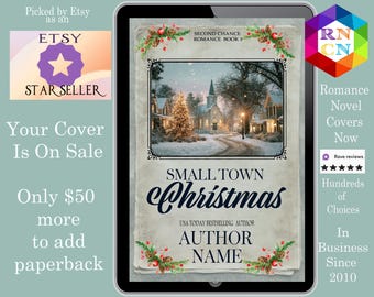 Small Town Christmas: romance cover, Christian Christmas book covers, sweet romance book