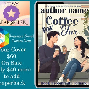 Coffee for Two: romance book cover Indie Authors Budget covers,  romance cover, contemporary book covers, sweet romance book