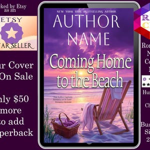 Coming home to the Beach: Premade Book Cover Sweet Wholesome romance, contemporary romance, women&#39;s fiction romance, Summer Beach  Cover