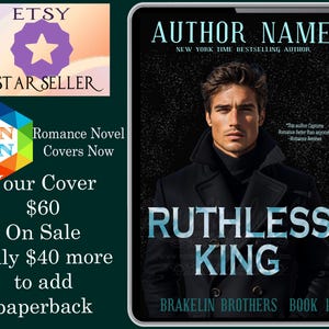 Ruthless King: Contemporary romance book cover,  Premade Book Cover, Handsome man, Boss office romance Book Cover, Ebook Cover