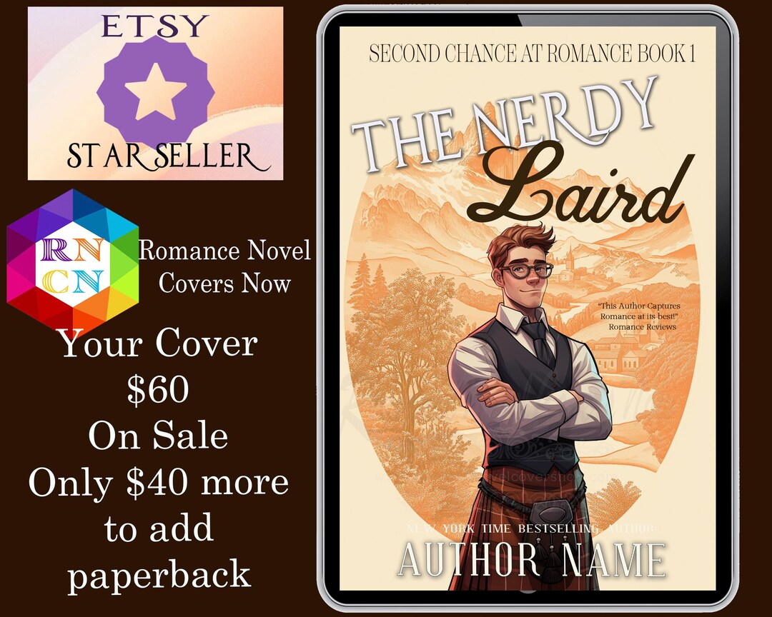 The Nerdy Laird Romance Book Cover Indie Authors Budget Covers