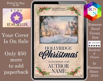 Hollyridge Christmas: romance cover, Christian Christmas book covers, sweet romance book