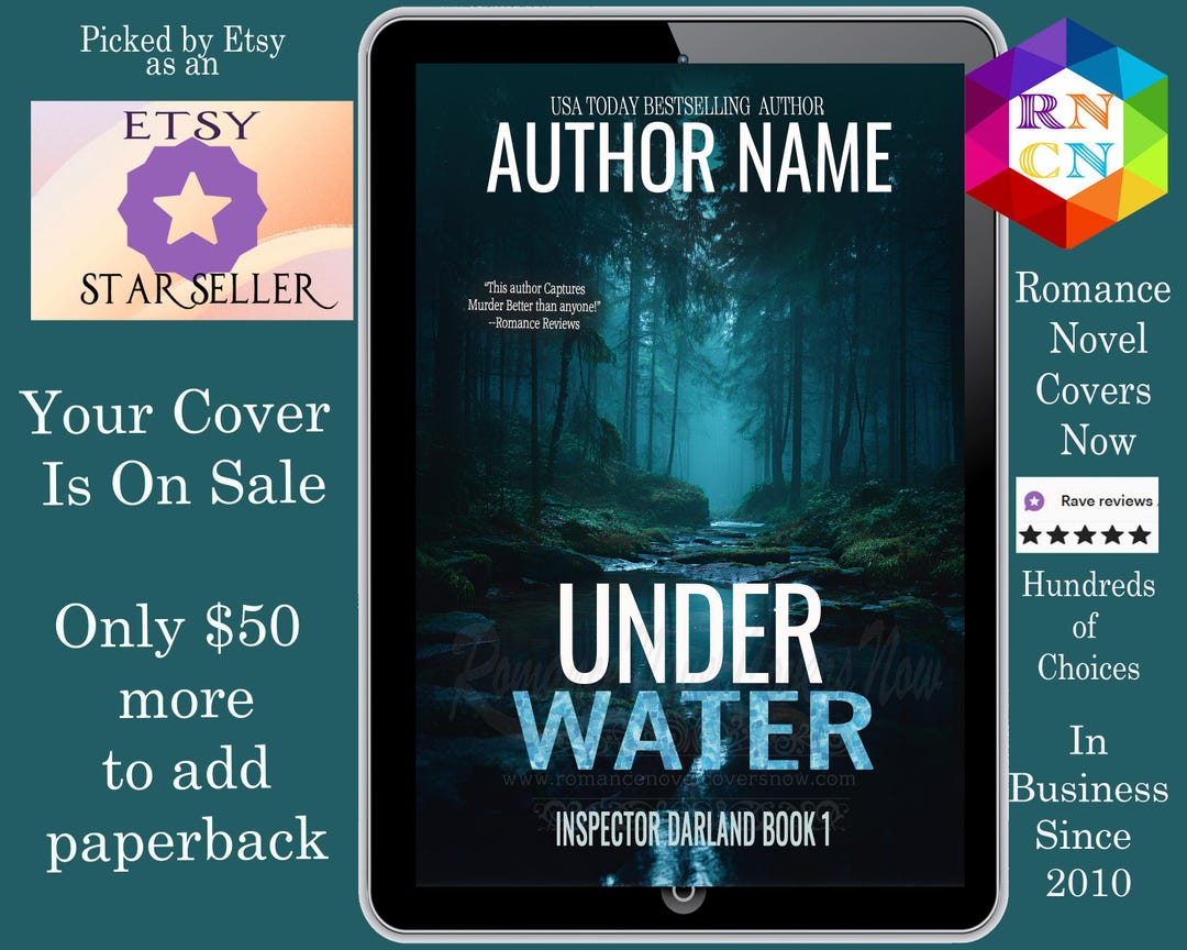 Under Water: Premade Book Cover Mystery Suspense, Women's Fiction