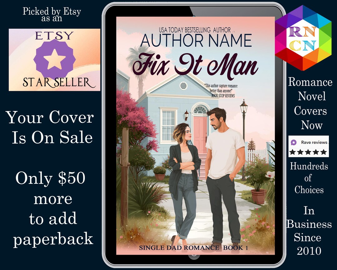 Fix It Man Romance Book Cove, Indie Author, Sweet Romance, Illustrated ...