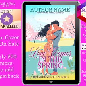 Love Comes in the Spring: romance book cover Indie Authors Budget,  romance cover, contemporary book covers, sweet romance book, spring