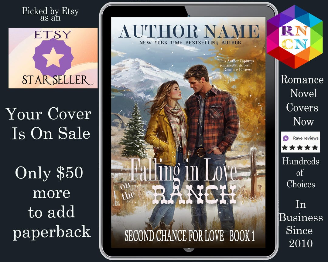 Falling in Love on the Ranch: Premade Book Cover Sweet Wholesome ...