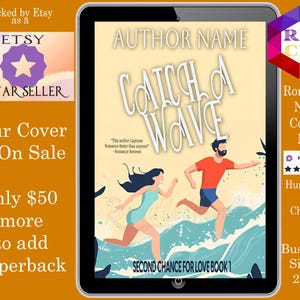 Catch a Wave: romance book cover Indie Authors Budget covers,  romance cover, contemporary covers, summertime beach romance cover