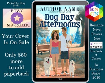 Dog Day Afternoons Romance Book Cover, Indie Author, sweet romance,  illustrated
