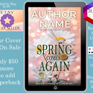 Spring Comes Again: romance book cover Indie Authors Budget covers,  romance cover, sweet romance, spring, inspirational