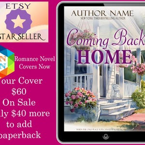 Coming Back Home: Premade Book Cover Sweet Wholesome romance, contemporary romance, women&#39;s fiction romance, Ebook Cover