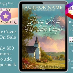Marry Me in the Little Chapel: romance book cover Indie Authors Budget covers,  romance cover, Christian romance book covers, summertime