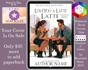 Love you a Latte: romance book cover coffe shop, sweet romance