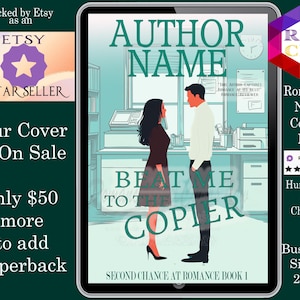 Beat Me to the Copier: Capa de livro pronta para uso Romance saudável, romance de escritório, romance de comédia romântica, capa de e-book