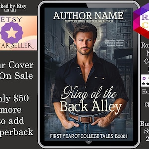 King of the Back Alley: Premade Book Cover  romance, contemporary romance, fiction romance, friends romance, boss, millionaire romance,