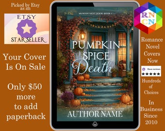 Pumpkin Spice Death: Fall Romance, Indie Author Budget Cover, Cozy Mystery