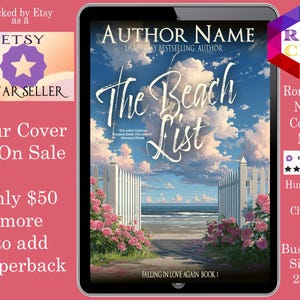The Beach List: romance book cover Indie Authors Budget covers,  romance cover, sweet book covers, second chance romance