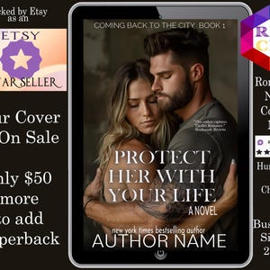 Protect her WIth your Life: Premade Book Cover romantic thriller, romance, contemporary romance, romance suspense, Ebook Cover