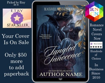 Tangled Innocence: romance book cover Indie Authors Budget covers, victorian romance, vampire, gothic dark romance