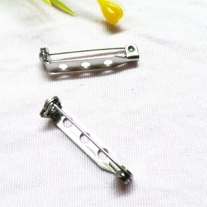 100/500Pcs Stainless Steel Brooch Findings Safety Pin Backs Etsy