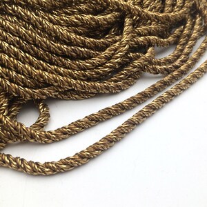 2/5 Meters Twisted Round Fox Tail Chain Raw Brass 5.0mm Jewelry Findings Foxtail