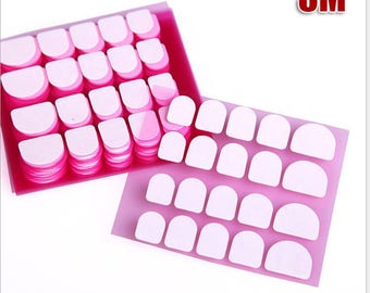 5 sheets of 20 pieces Adhesive Nail Tabs for Press on Nail Double Sided Stickers Adhesive for full cover False Nails Nail