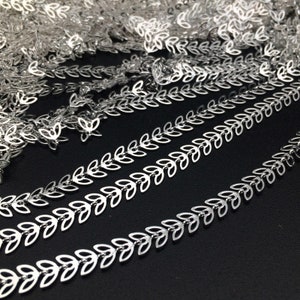 5/10 Chevron Chain Taglia Hollow Out Pesce Osso Reperimenti Forniture 6x6.5mm