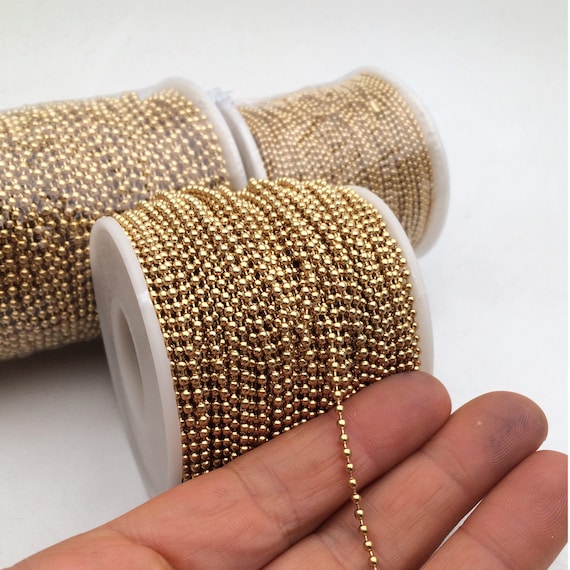 Wholesale 18K Gold Plated Chains Gold Color Plated Stainless Steel