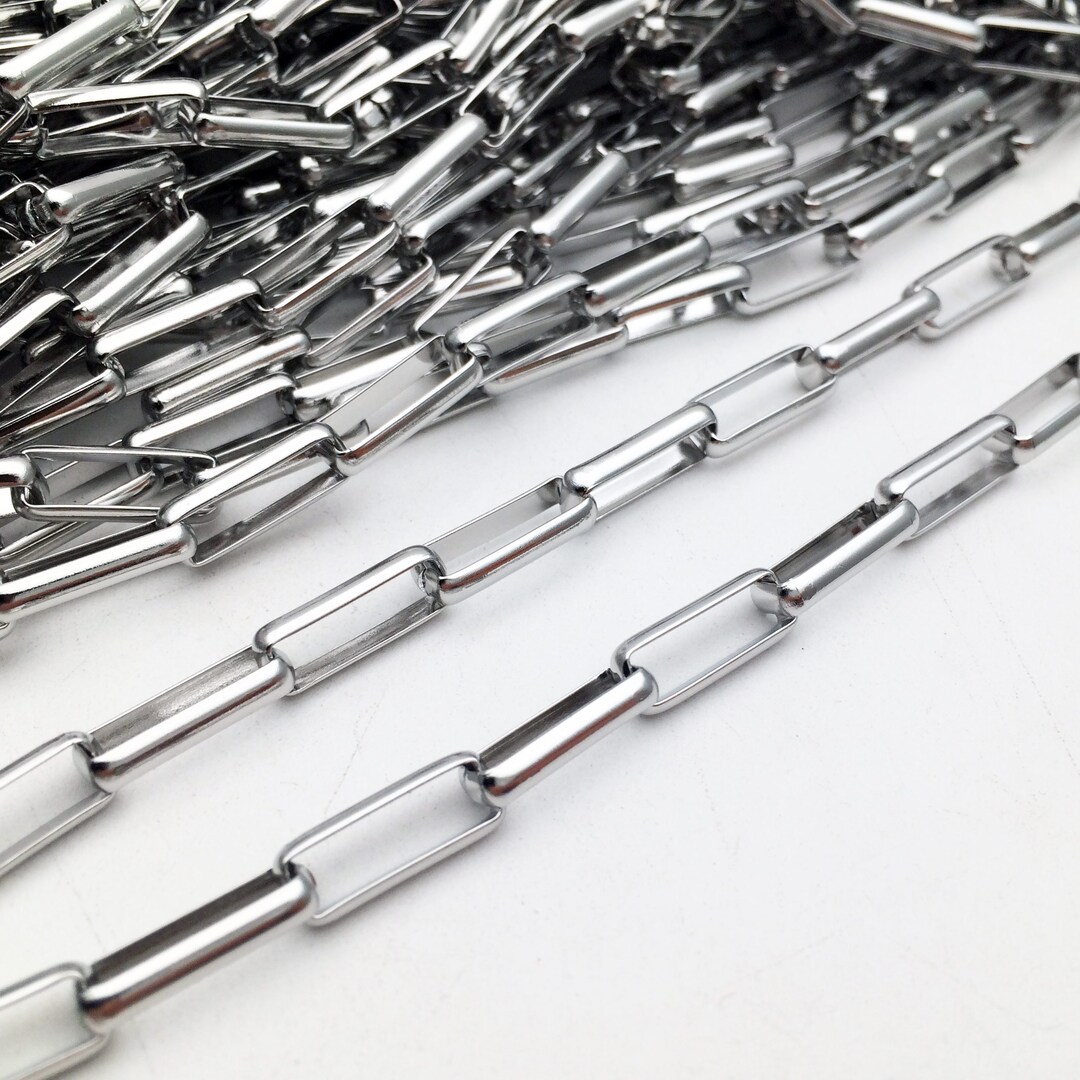 5 or 20 Meters BIG Stainless Steel Long Box Chain Open Link Findings 5 ...
