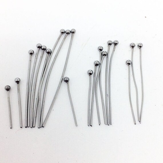 100 Pcs. 304 Stainless Steel Ball Head Pins 25mm 1